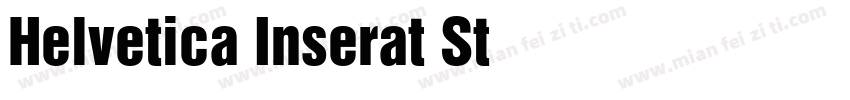 Helvetica Inserat St字体转换